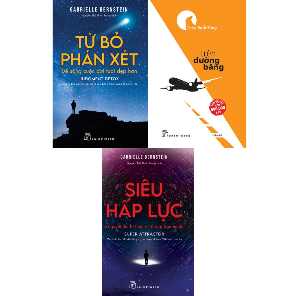 Sách - Combo Siêu Hấp Lực + Từ Bỏ Phán Xét + Trên Đường Băng