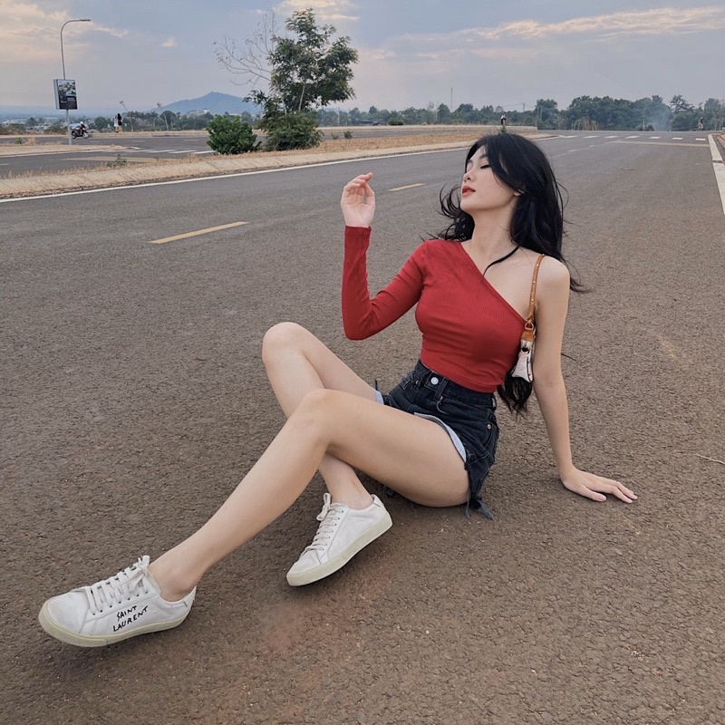 Áo 1 tay basic I Hhvintage
