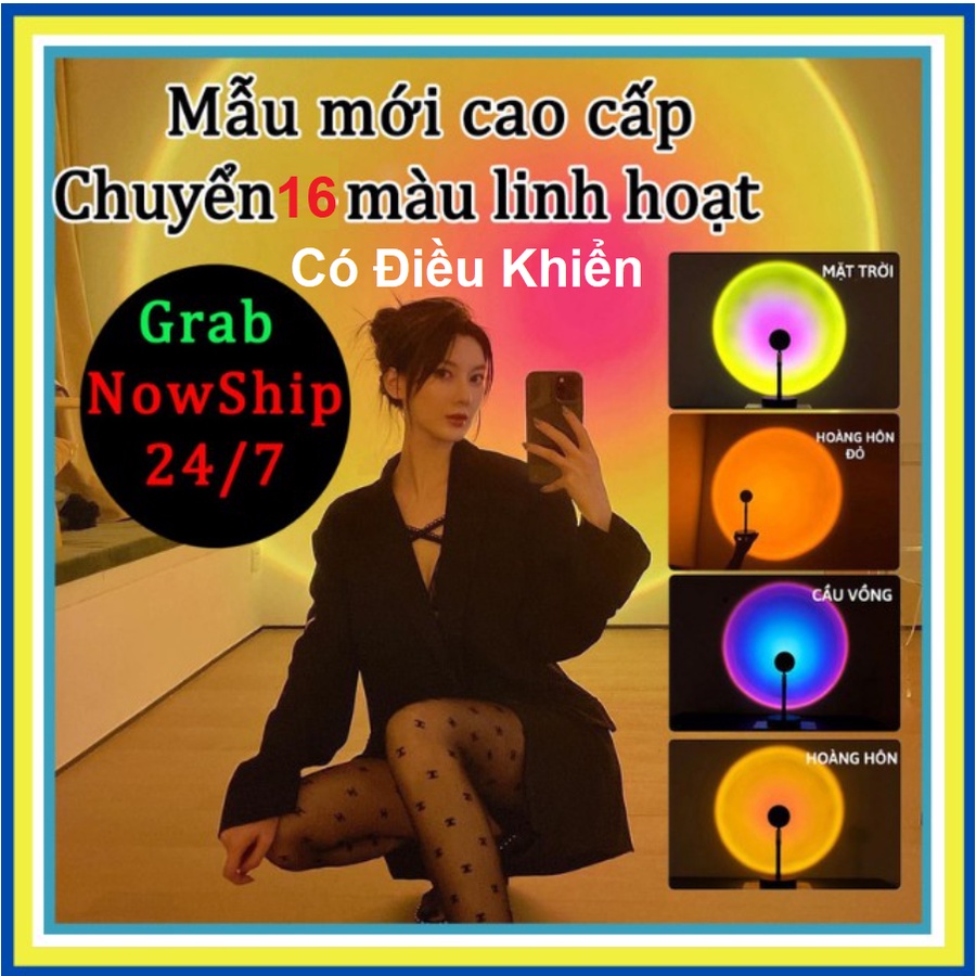 Đèn Hoàng Hôn - Sunset Lamp 16in1 - 16 Hiệu Ứng Sống Ảo Cực Chill - Đèn Chiếu Hoàng Hôn, Mặt Trời, Trang Trí Cực Đẹp