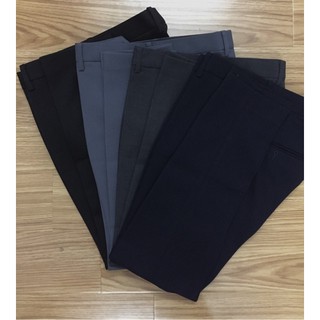Quần tây nam - quần âu nam màu đen kiểu dáng Hàn Quốc vải lụa cao cấp chống nhăn, không bai không xù ( CAM KẾT ĐẸP )