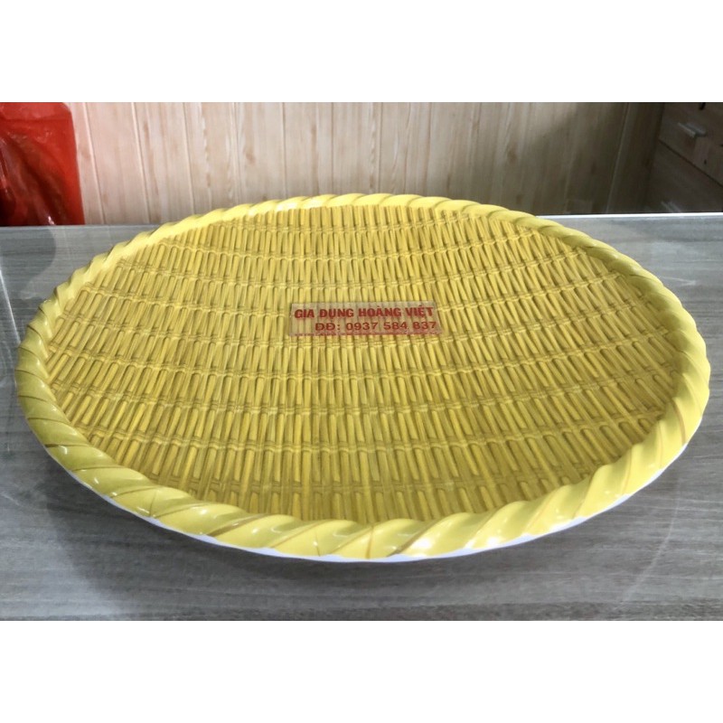 Mẹt Nhựa Giả Tre Size Đại 40cm