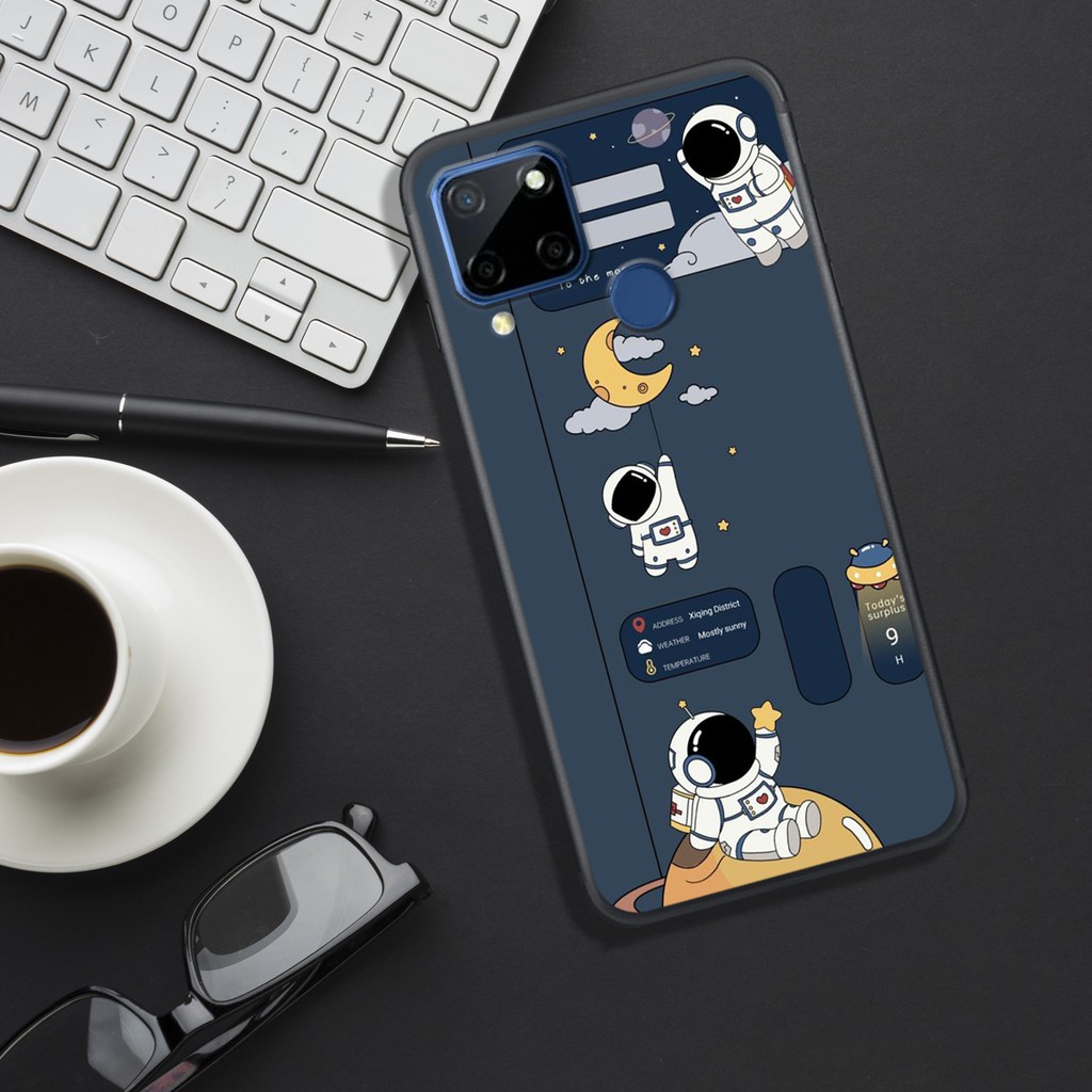 ỐP LƯNG  OPPO REALME C11 - C11 2021 - C12 - C15 - C20 - C21/C21y - C25  , IN HÌNH PHI HÀNH GIA ĐỘC LẠ, BẮT MẮT