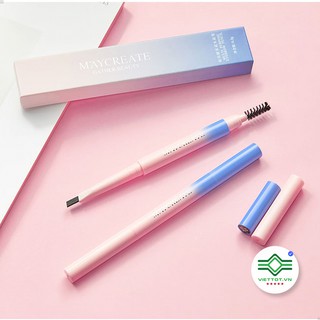 MAYCREATE – Chì kẻ mày 2 đầu chải mày Multi Purpose Eyebrown Pencil_VT044