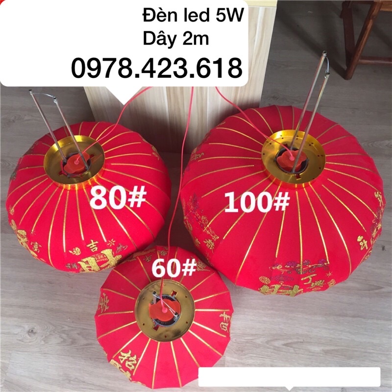 Đèn Led liền dây cắm 2m gắn đèn lồng trang Tết tiện dụng ngoài trời nắng mưa