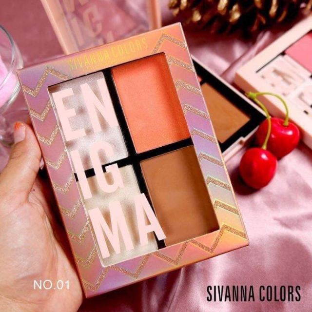 Má hồng bắt sáng Cheek Contouring Sivanna ENIGMA  Chính Hãng Thailand.