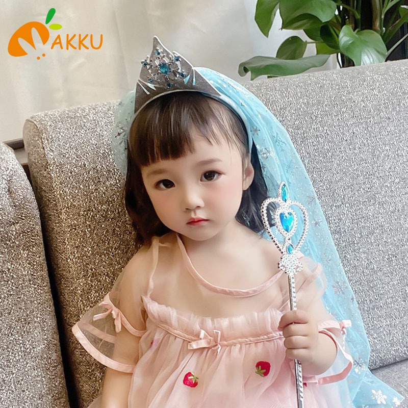 Bộ Phụ Kiện Tóc Gồm Đũa Thần Và Mạng Che Mặt Dài Làm Quà Sinh Nhật AKKU