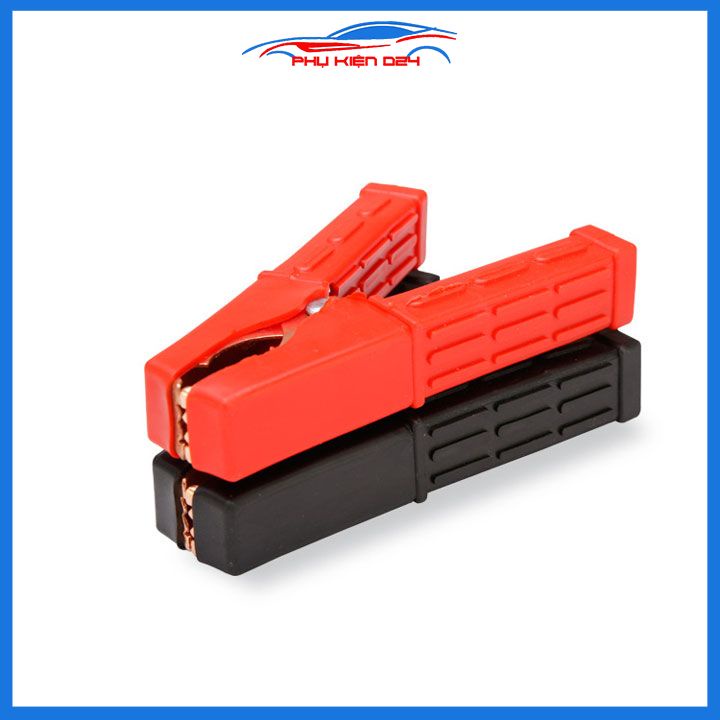 Bộ 2 Kẹp Ác Quy, Kẹp Cá Sấu Chịu Tải 200A Kích Thước 107x15x75mm