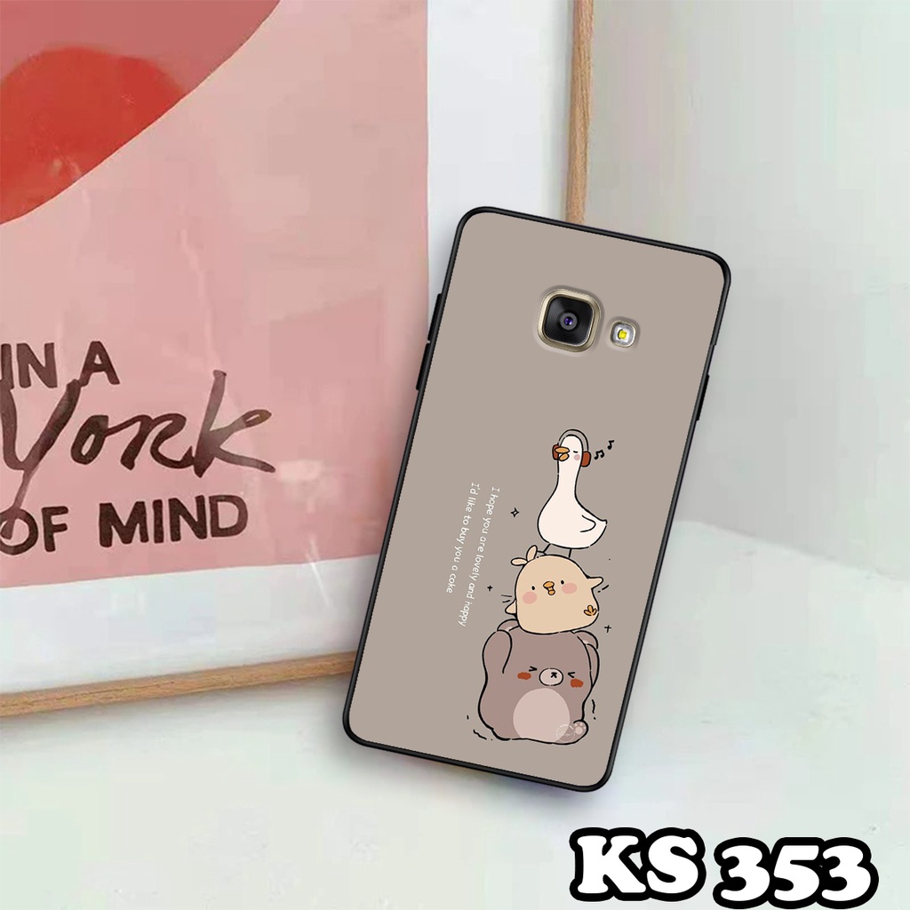 Ốp lưng Samsung A7 2016 - A5 2016 - A3 2016 - Ốp in hình Cat&amp;Bear đáng yêu - Chất liệu TPU siêu bền, bảo vệ máy