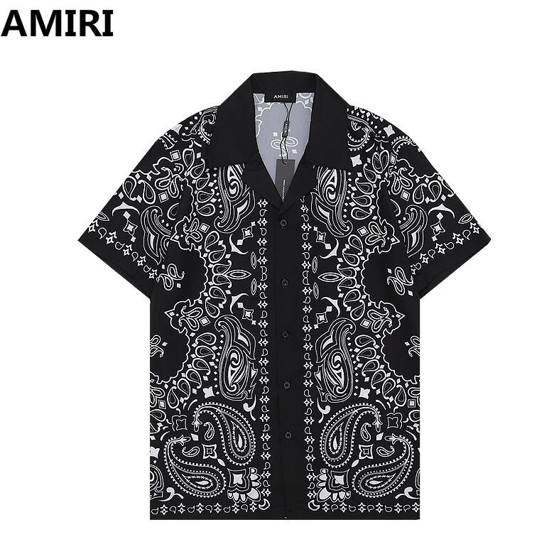 Amir Áo Sơ Mi cotton Ngắn Tay In Họa Tiết Thời Trang Cho Nam Nữ