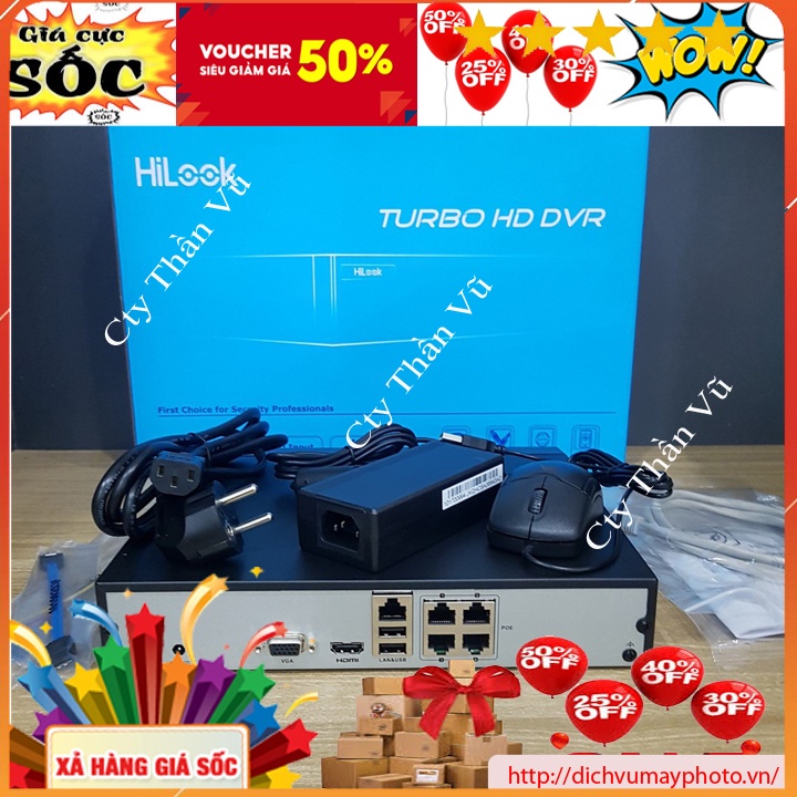 Đầu ghi hình camera NVR vỏ sắt không Poe (104, 108, 116)MH-D 4 8 16 kênh ghi hình.