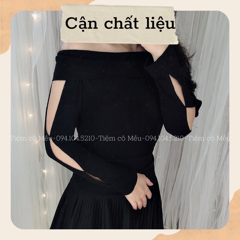 Áo len bệt vai, cháy phố-AL15
