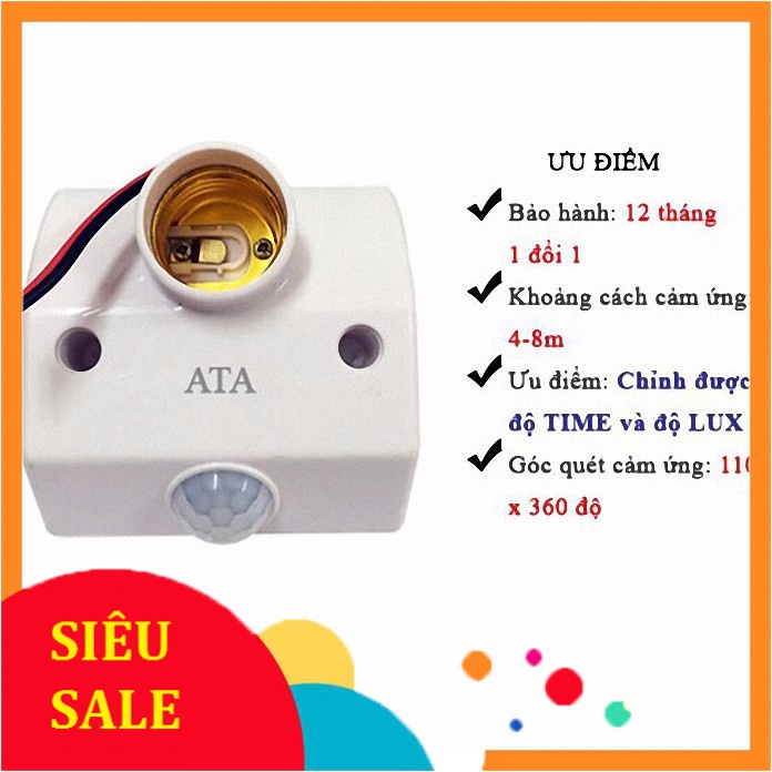 Đui Đèn Cảm Ứng Hồng Ngoại Thông Minh F1