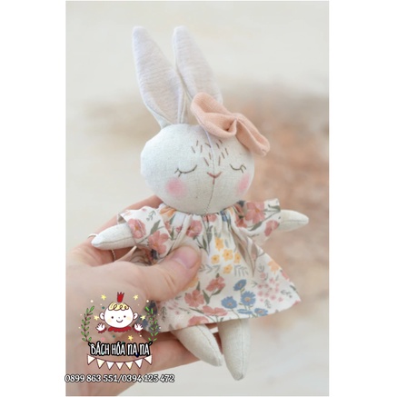 COMBO Gói Nguyên Liệu tự bạn làm Búp bê Thú Bông RAG DOLL vintage - Kit DIY handmade bạn tập may - Bách hóa Na Na