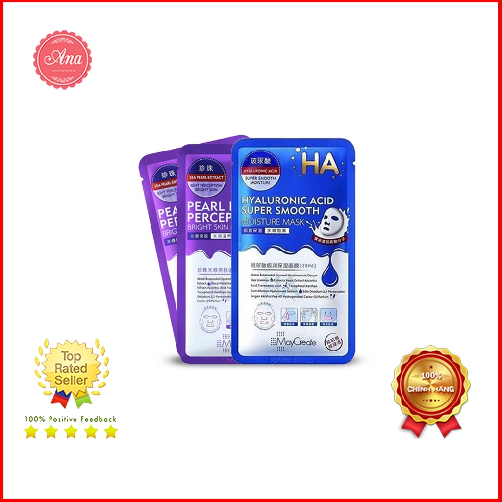 Mặt Nạ Dưỡng Ẩm HA- Hyaluronic Acid Super Smooth [Lẻ 1 miếng]