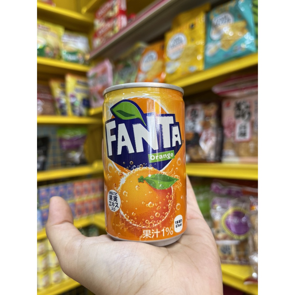 [FANTA MINI] Nước Ngọt Có Ga Fanta Mini 100ml Có 2 Vị Nho Cam - Nhật Bản