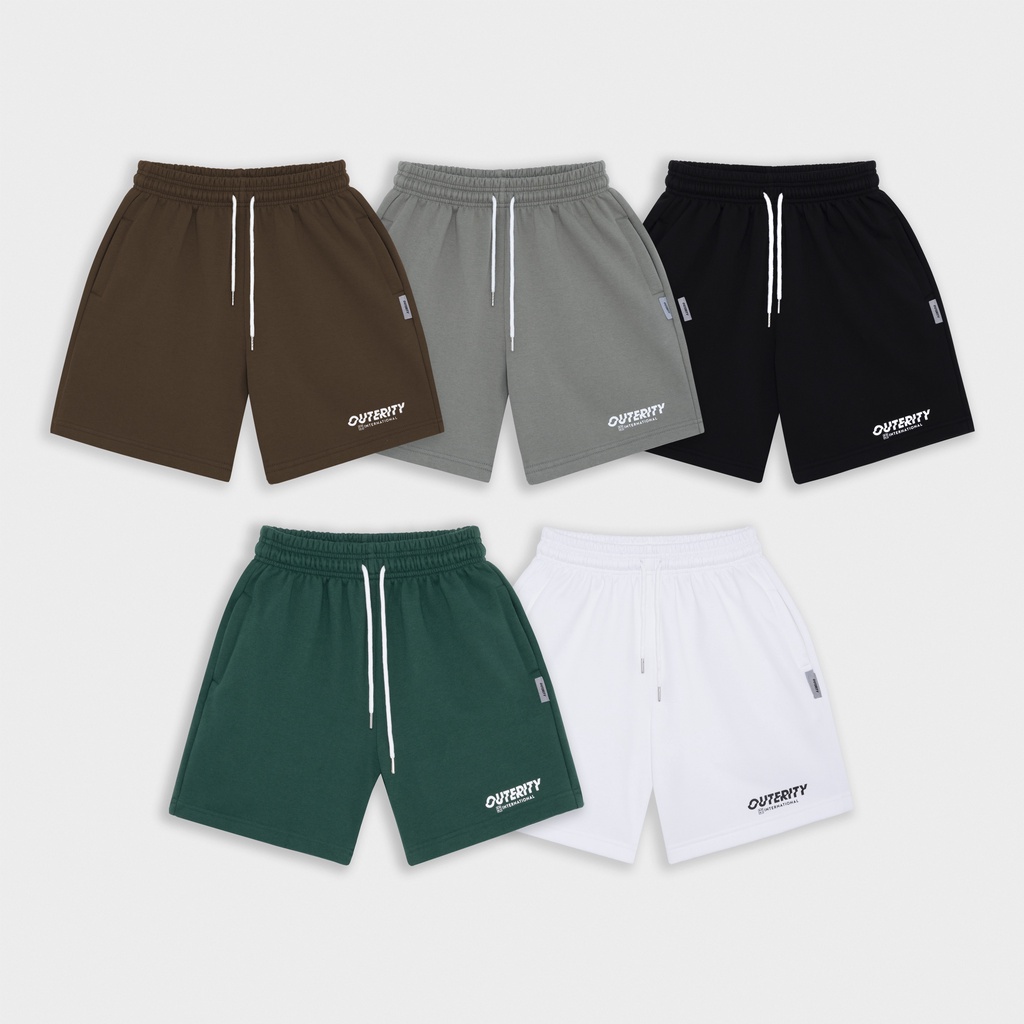 Quần short local brand thun nỉ Outerity Basic