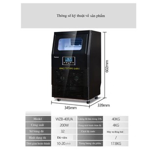 Máy làm đá Watoor WZB-40F/A