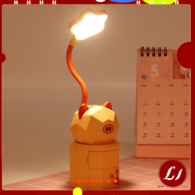 Đèn học Led để bàn hình thú sạc USB tiện lợi cho bé