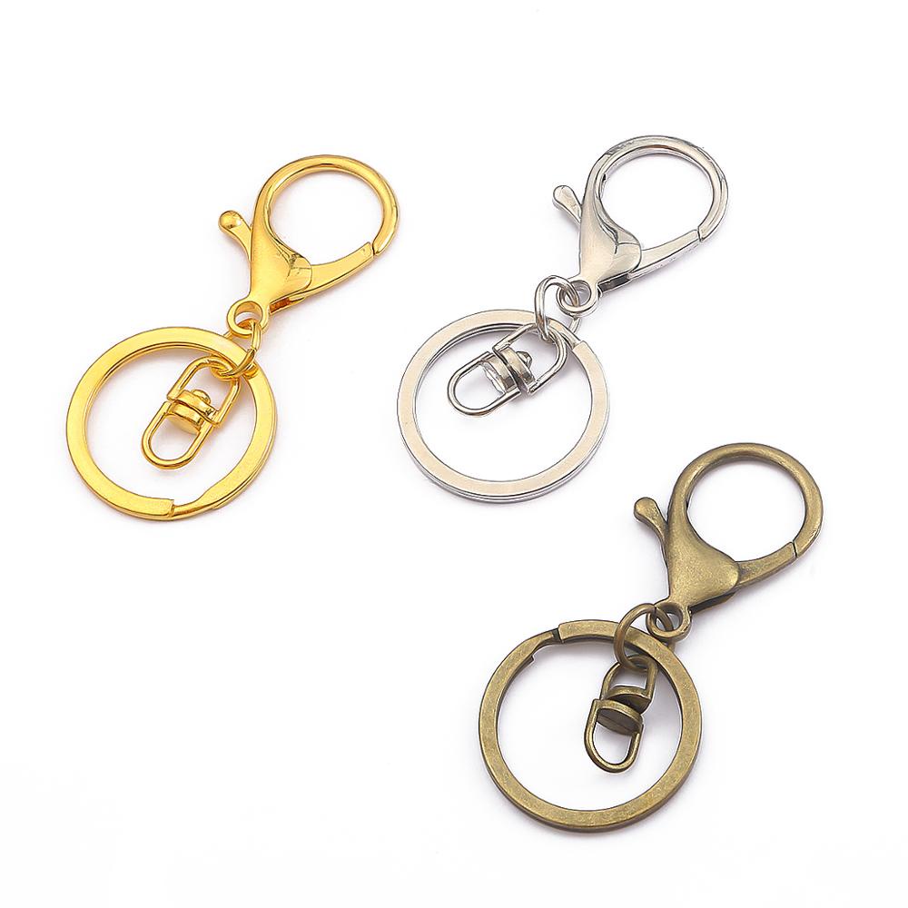 Set 5 Móc Khóa Hình Tròn Nhiều Màu Sắc Bằng Đồng