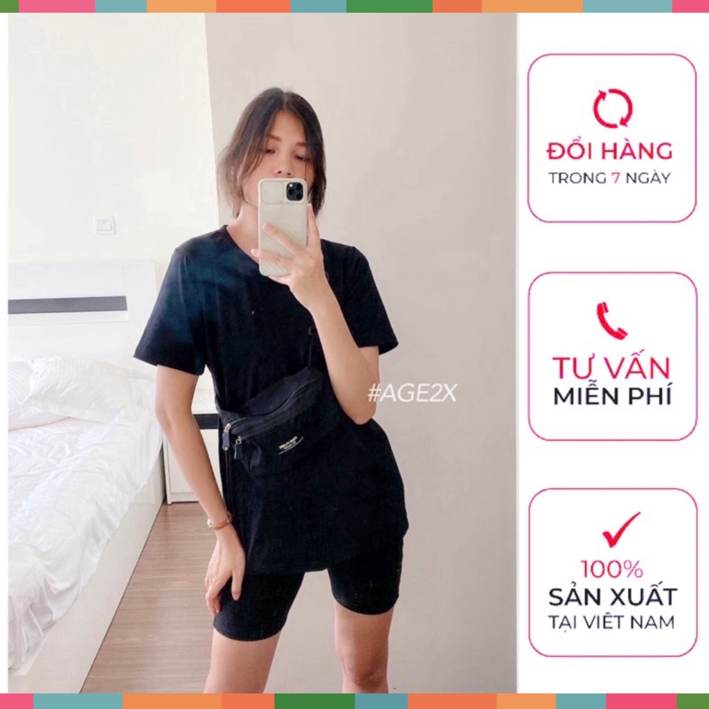 Quần legging đùi, quần biker short chính hãng AGE2X, có 2 túi thật tiện dụng, chất borib dầy, mát, siêu co giãn
