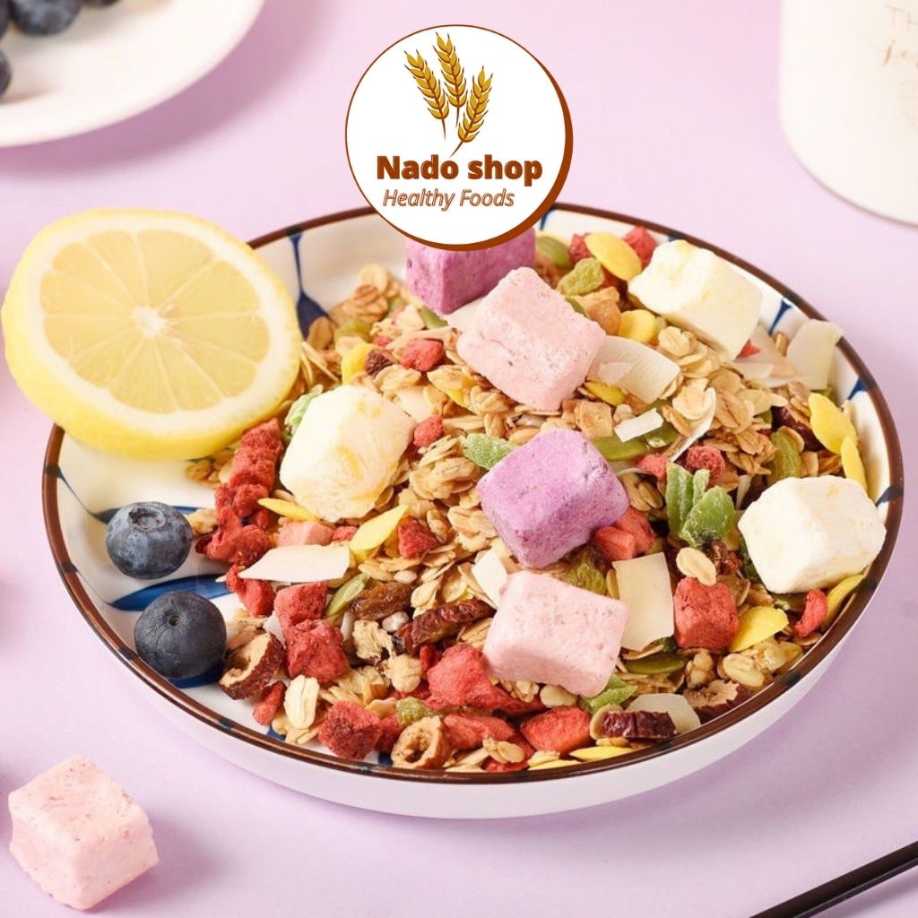 Ngũ cốc sữa chua hoa quả 400g, ngũ cốc dinh dưỡng siêu ngon, hỗ trợ giảm cân