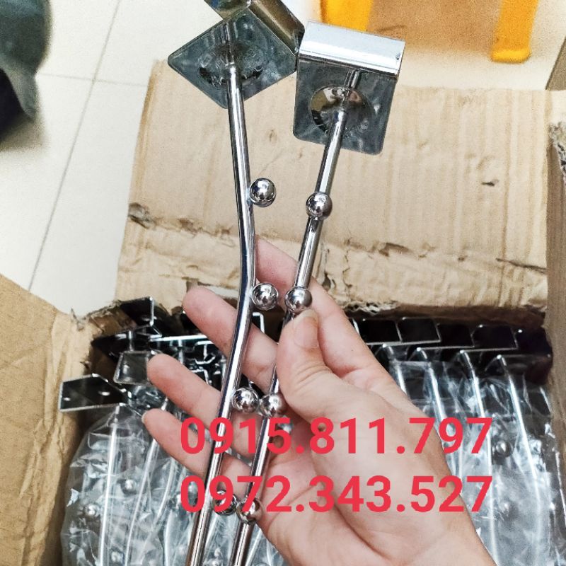 MÓC BI CÀI - Bi gắn thanh inox - tay bi treo quần áo loại 7 bi treo quần áo hạt bi tiện lợi, đẹp mắt tiết kiệm diện tích