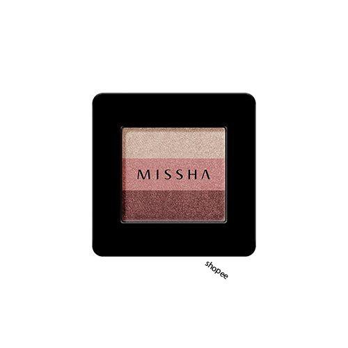 Phấn Mắt 3 màu  Missha Triple Shadow No.6 Marsala Red