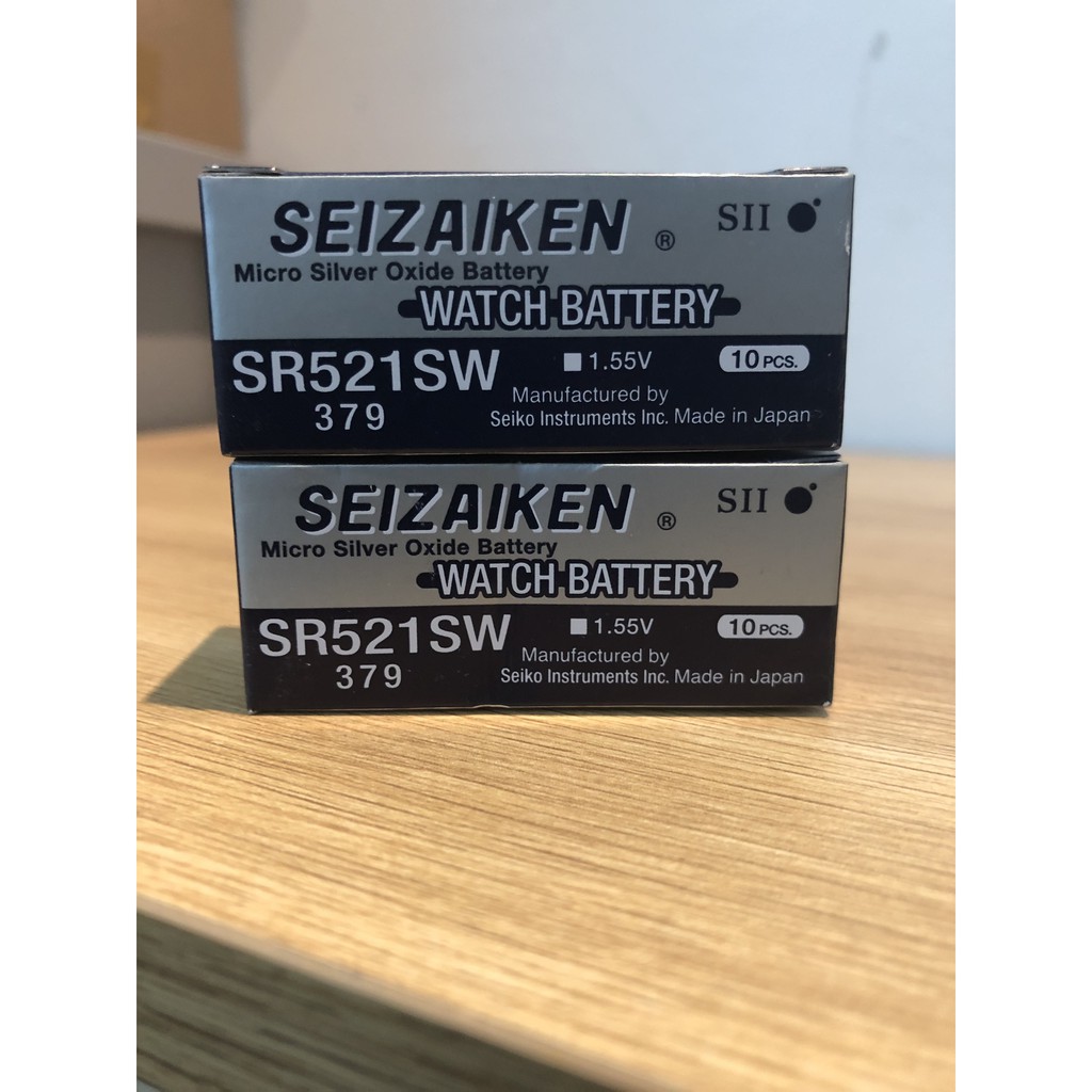 Viên pin đồng hồ Seizaiken 379 SR521SW - pin seizaiken 521 - 379 CHÍNH HÃNG vỉ 1 viên