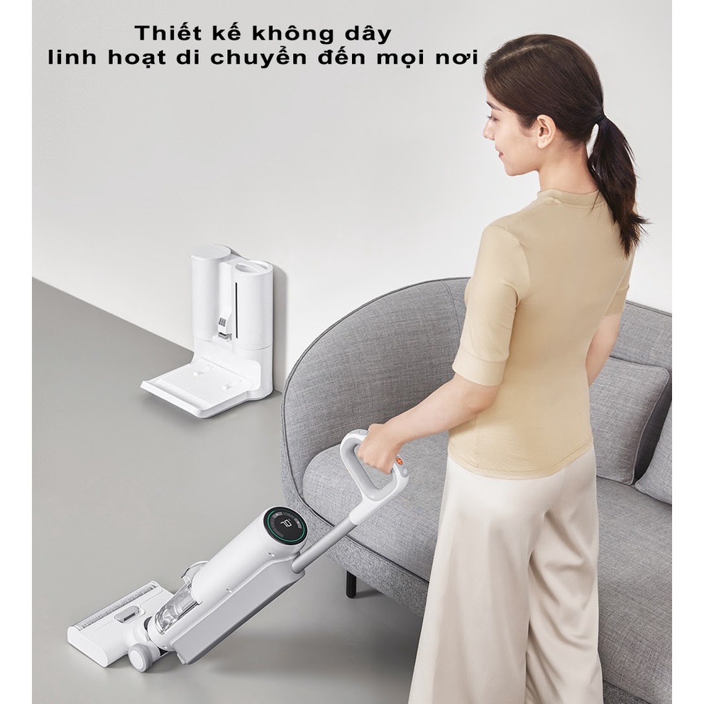 Máy hút bụi, lau nhà tự giặt khăn không dây Mijia MJGWXDJ