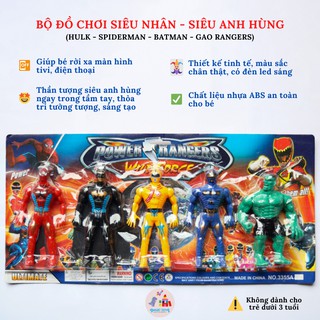 Đồ chơi vỉ siêu nhân, siêu anh hùng cho bé