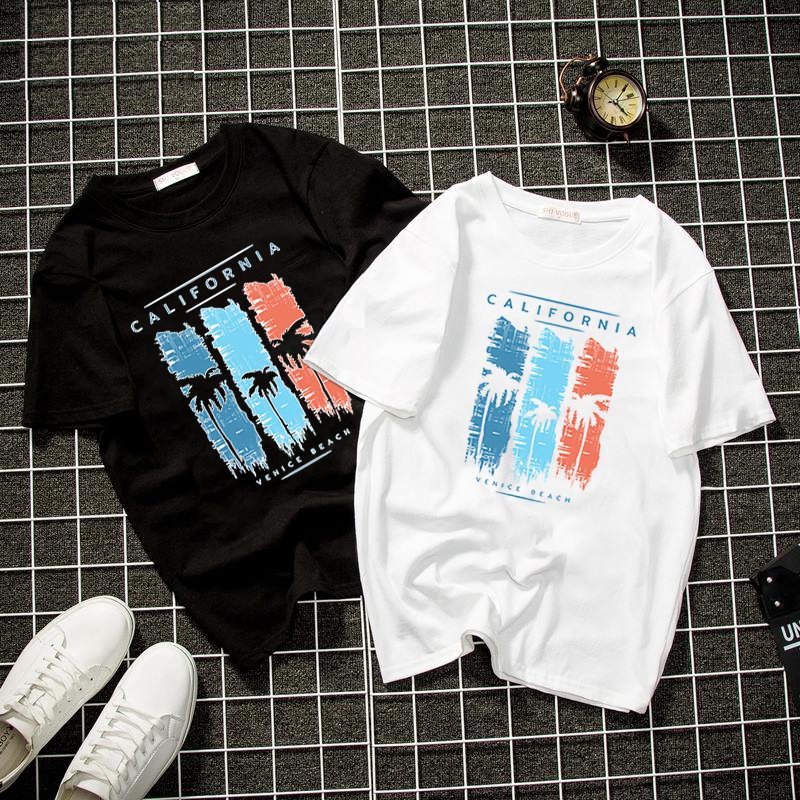 Áo thun unisex form rộng họa tiết california vải dày mịn đẹp 2019T1924