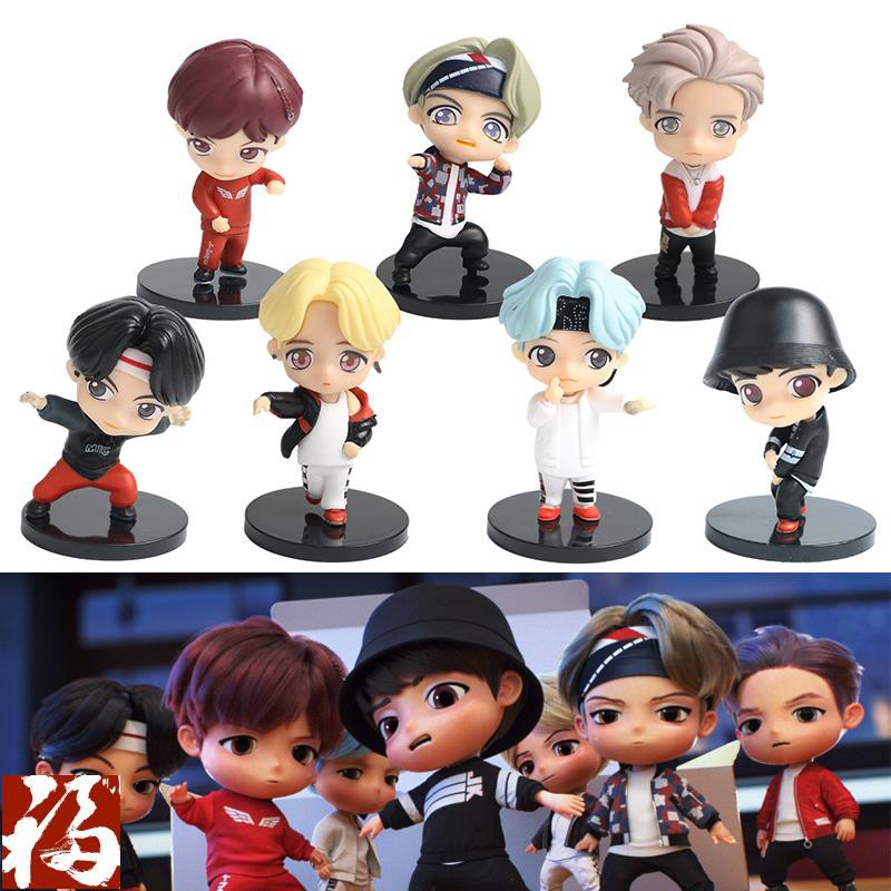 Set 7 Mô Hình Các Thành Viên Nhóm Bts Bằng Pvc 7 Cái 76198936