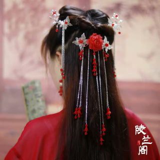 Set cài tóc hoa cổ trang