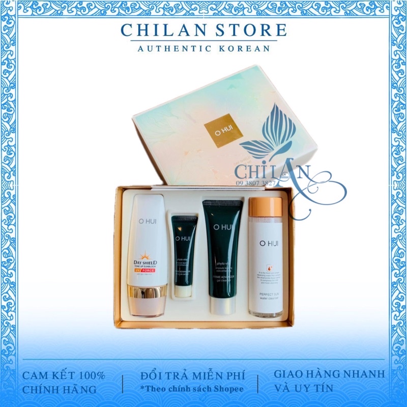 SET KEM CHỐNG NẮNG OHUI Day Shield Force Tone Up Sunblock 50ml