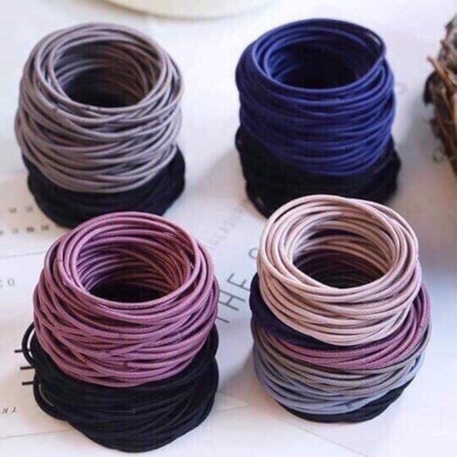 Set 100 dây buộc tóc