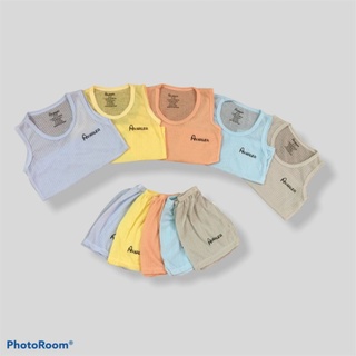 Combo 5 bộ ba lỗ cotton giấy thông hơi cho bé