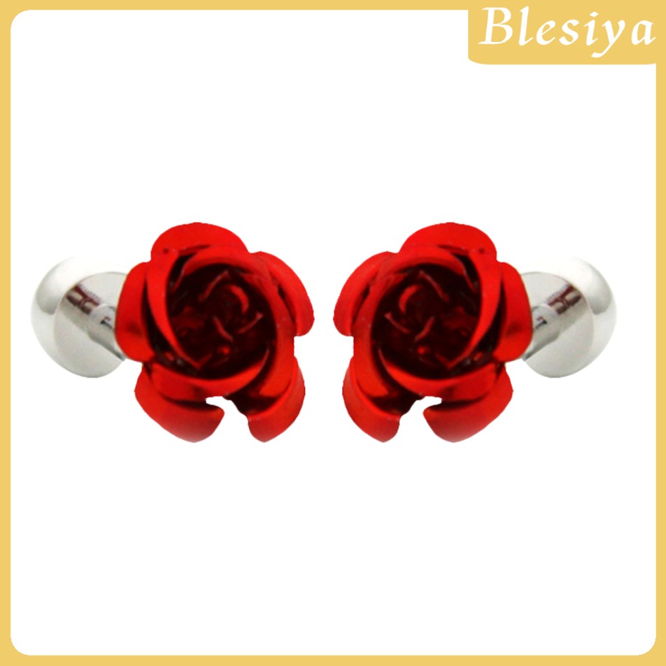 [Blesiya] Khuy Măng Sét Hoa Hồng Phong Cách Pháp