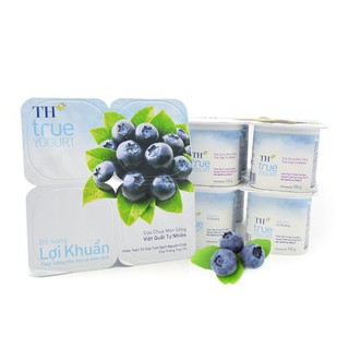 Sữa chua TH True Yogurt việt quất 100g