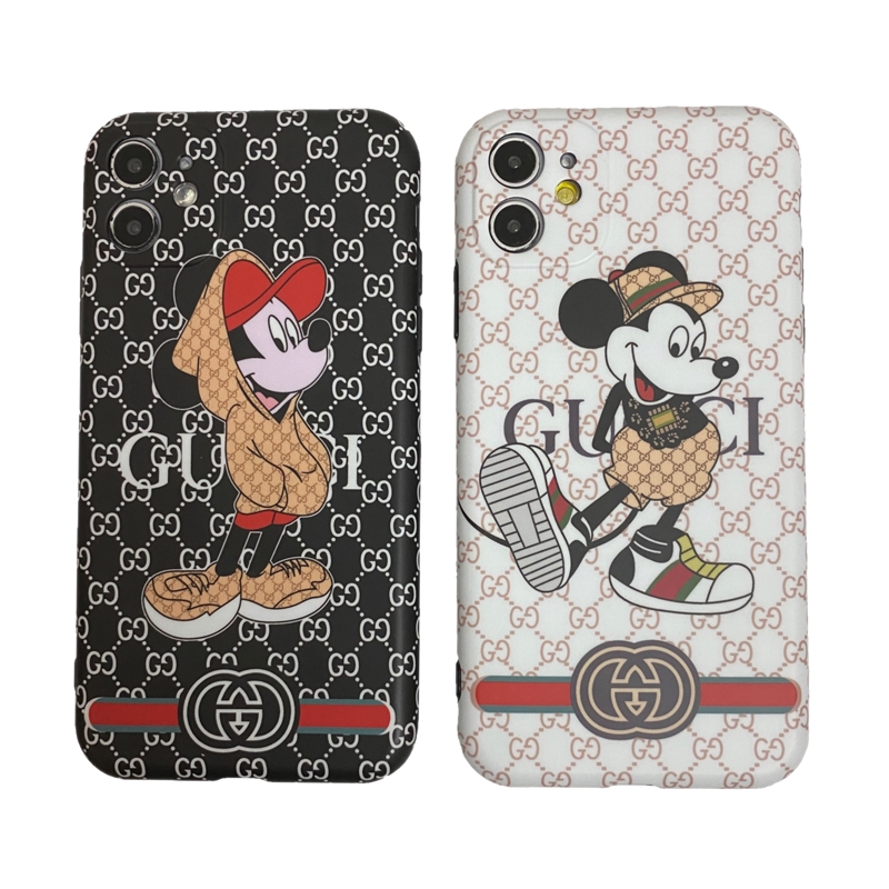 Ốp Lưng Mềm In Hình Chuột Mickey / Gucci Cho Iphone 12 / Pro / Max / Mini / 11 / Xs Max / Xr / X / I7 / 7p / 8 / 8 Plus / 6 / 6s