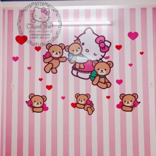 🌻 decal siêu to kitty ôm gấu kitty 🎀 kitty house