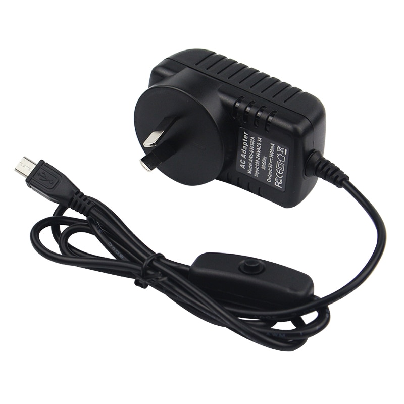 Bộ Nguồn 5v 3a Raspberry Pi 3 Model B + Cổng Micro Usb Cho Raspberry Pi 3 Model B + Plus