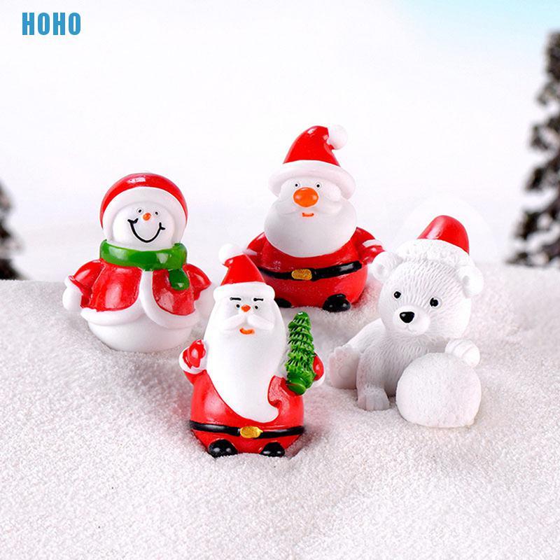 Mô Hình Ông Già Noel / Người Tuyết Bằng Nhựa Dùng Trang Trí Tiểu Cảnh