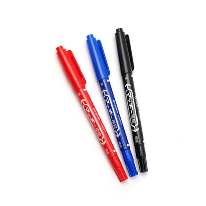 sỉ 600 bút lông dầu, bút dạ kính, ghi nhãn đĩa cd, túi trữ sữa, viết trên nhiều chất liệu 2 đầu MO-120