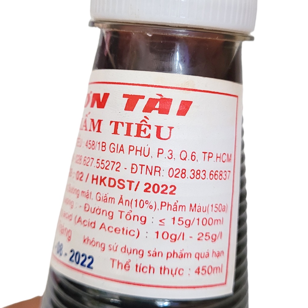 Chai 450ml giấm tiều giấm đỏ gia vị chế biến món tương ăn bột chiên há cảo