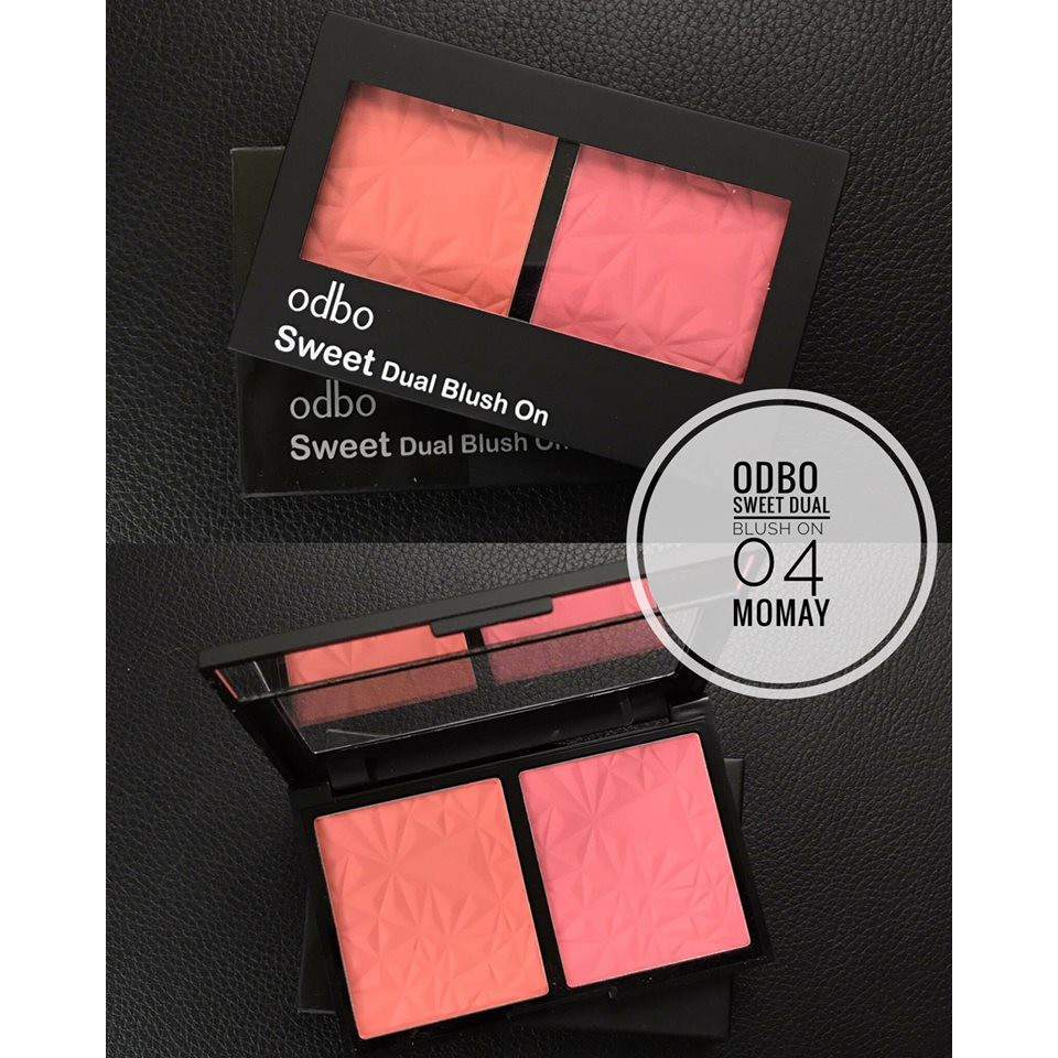 PHẤN MÁ HỒNG 2 Ô ODBO SWEET DUAL BLUSH ON OD160 CHÍNH HÃNG - 3416