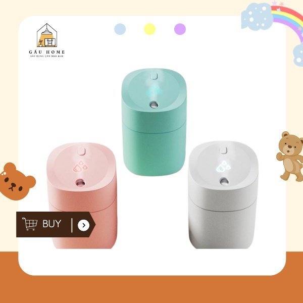 Máy Khuếch Tán Tinh Dầu - Máy Phun Tinh Dầu Tạo Ẩm Mini HUMIDIFIER 220ml | Gấu home