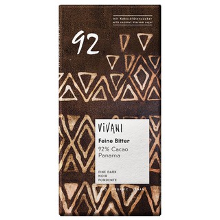 Socola đen thuần chay hữu cơ 92% cacao Vivani 80g