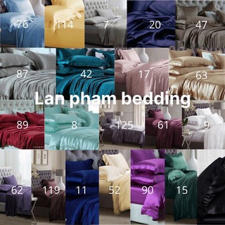 Drap Giường Ga Giường Lẻ Phi Lụa Mát Mịn - Đen - Sỉ Ga Phi Lụa