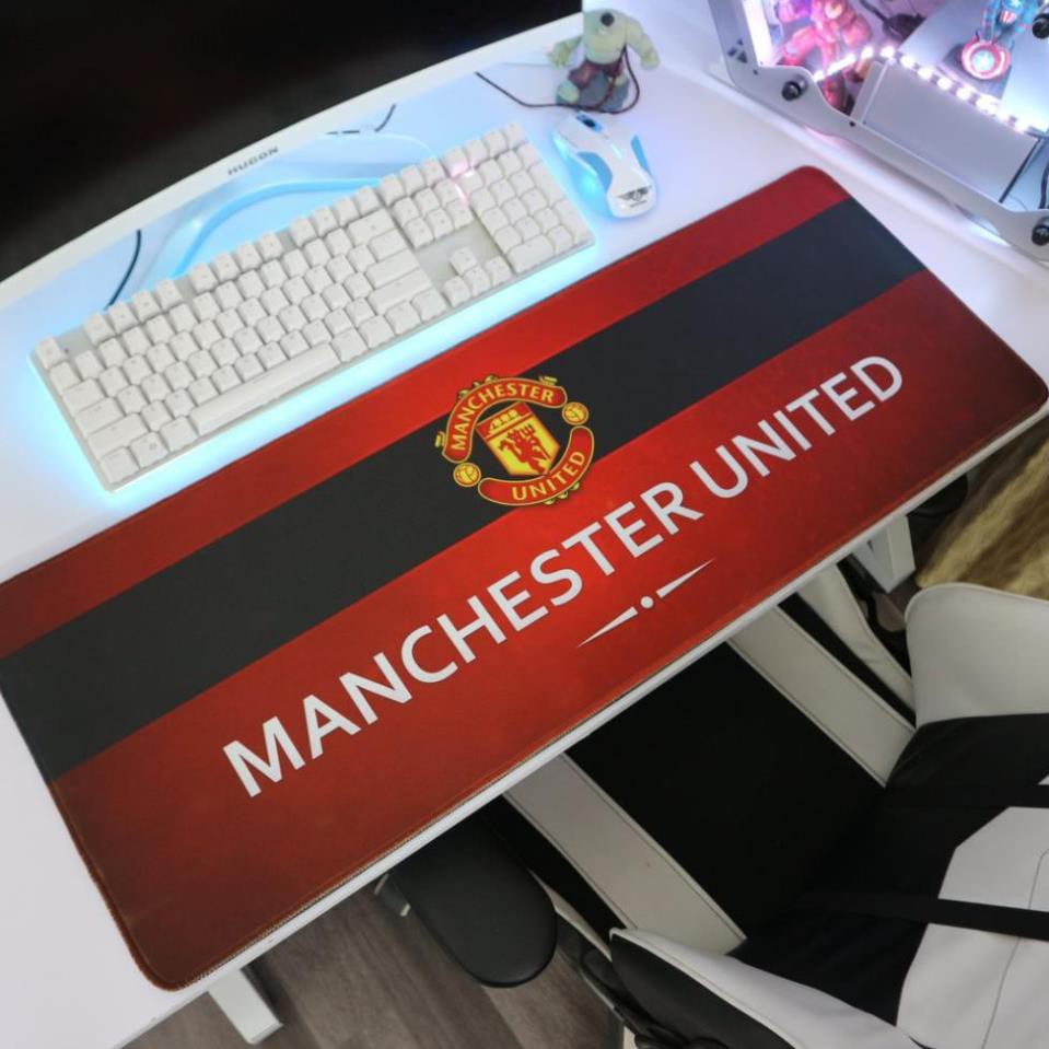 Lót chuột cỡ lớn Manchester United - (Pad chuột/Bàn di chuột size 83 HÀNG CHÍNH HÃNG - 80x30x0.4cm)