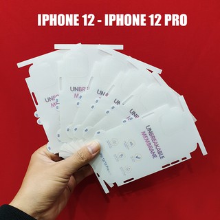 Dán PPF chống bám vân tay phủ viền Iphone 12 - Iphone 12 Pro